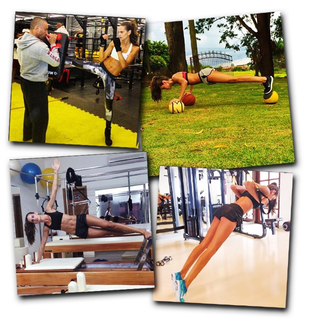 Muay thai, pilates, funcional e corrida são apenas algumas das modalidades esportivas que Iza faz diariamente