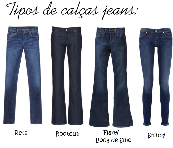 Tipos best sale calça jeans