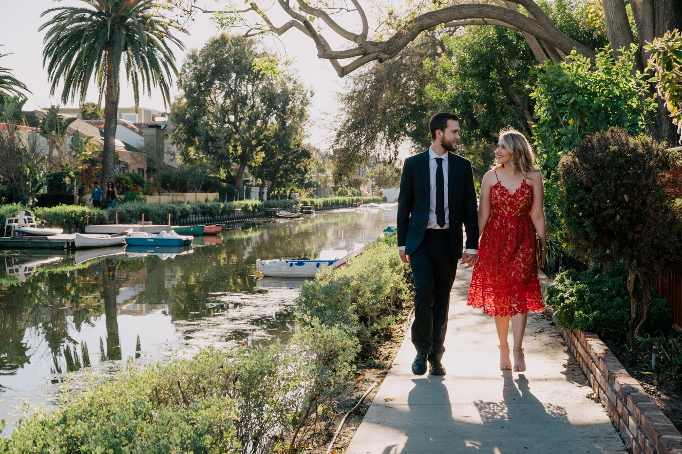 Benjamin and Debora Dahl at the Venice Canals for Valentine's Day