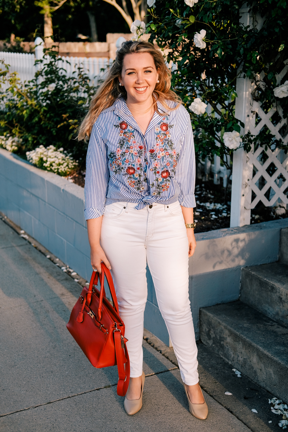 Debora Dahl, zaful embroidered blouse