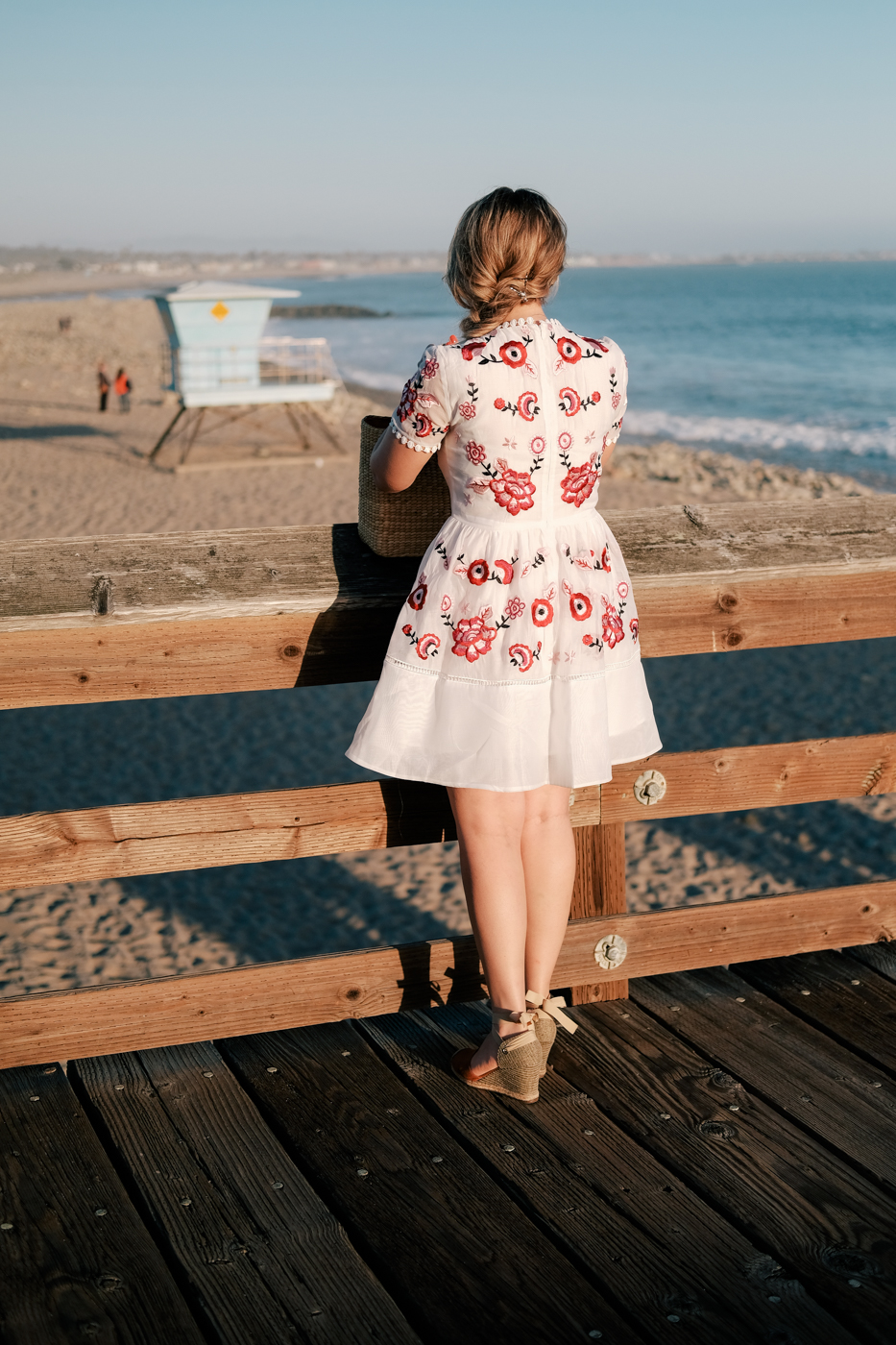 White Embroidered dress, Debora Dahl