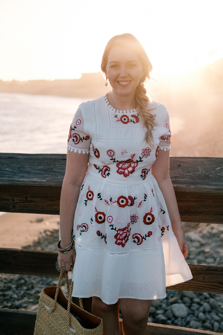 Debora Dahl, spring style, embroidered dress