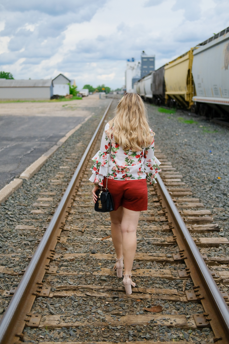 Debora Dahl, walking on the tracks