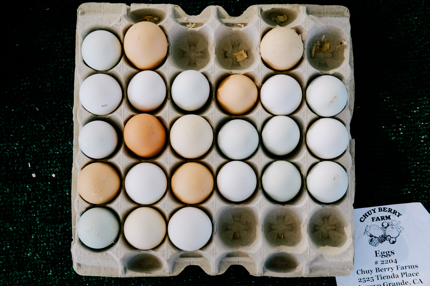 Organic eggs