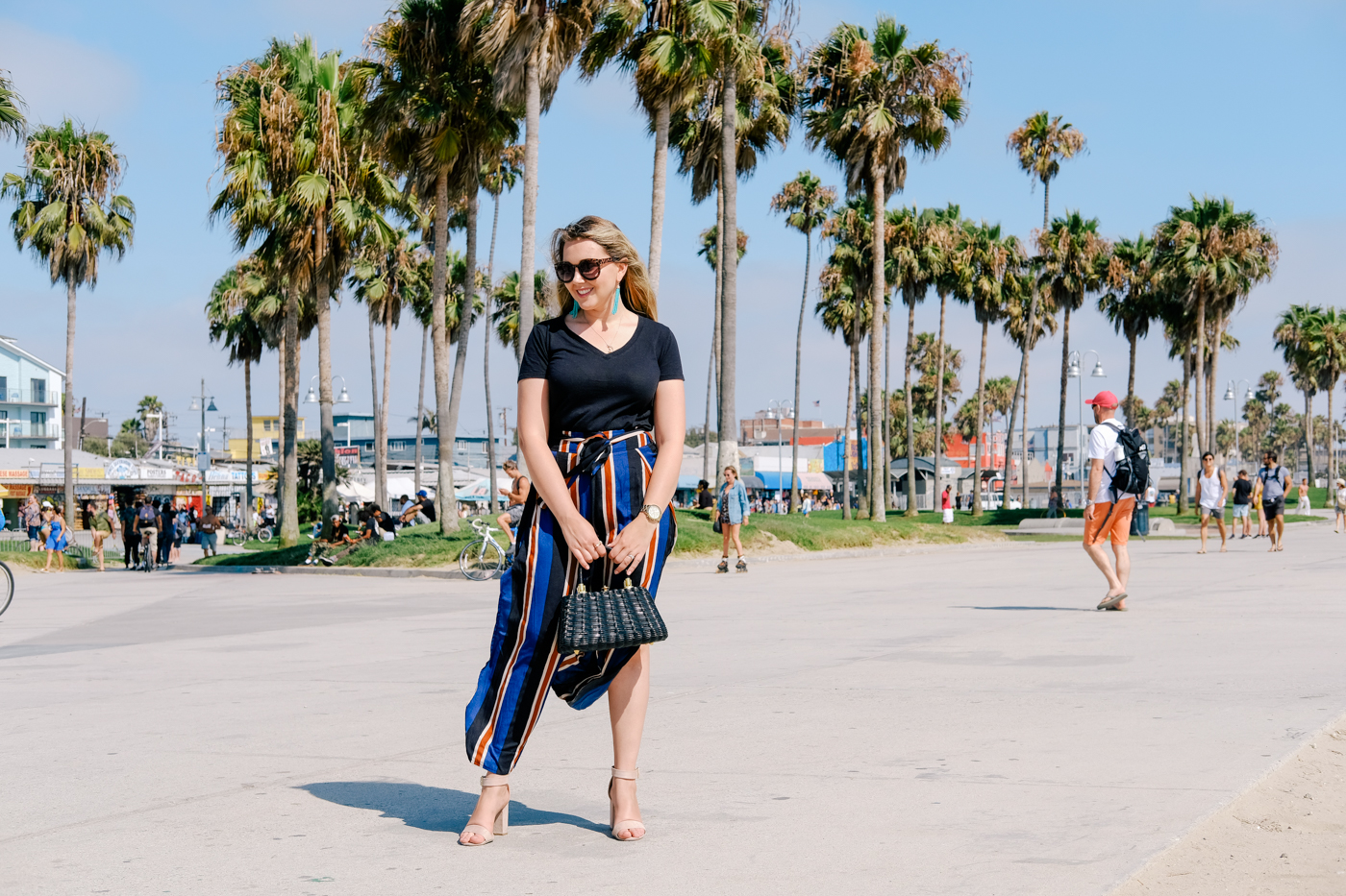 Debora Dahl, wide leg pants, Venice Beach