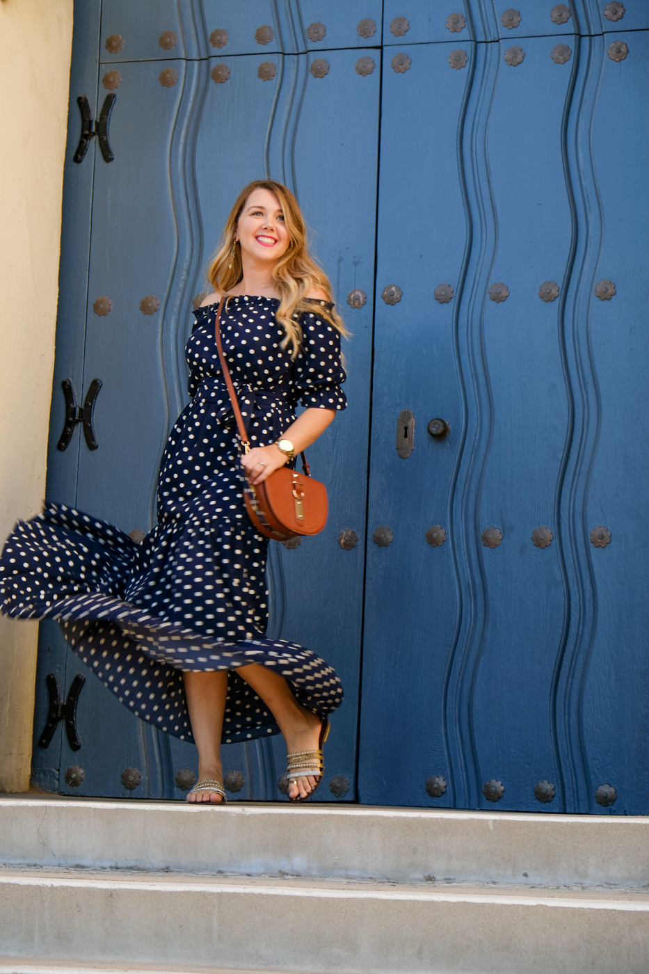 Twirling, Polka dot dress Debora Dahl