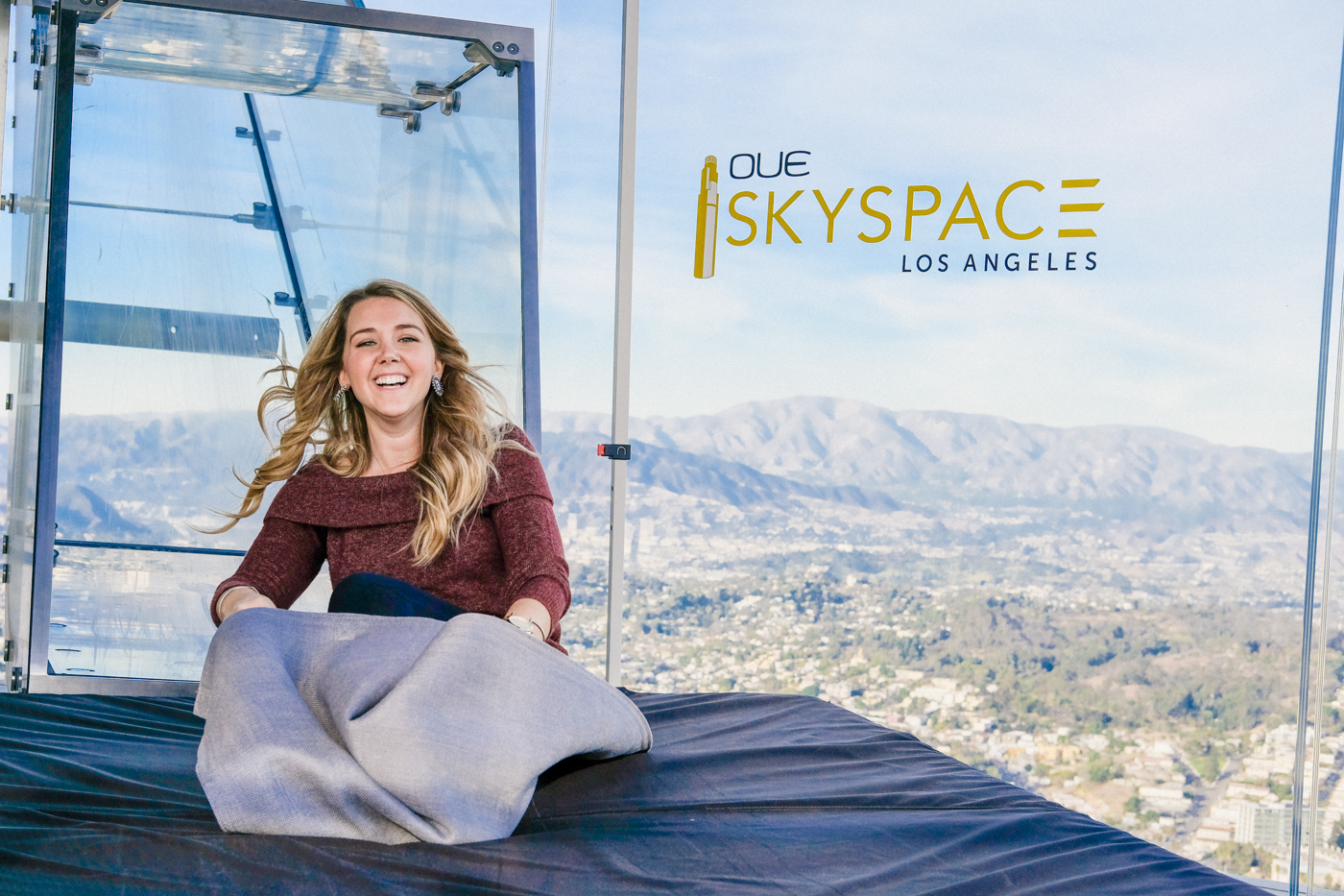 Debora Dahl, what to do in LA? Skyslide, glass slide