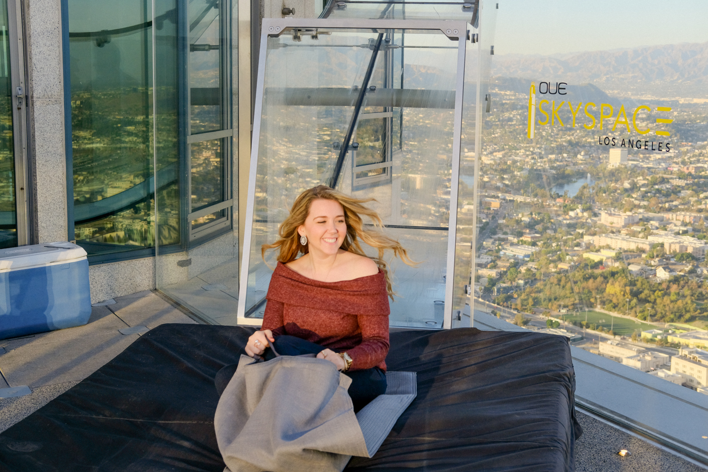 Debora Dahl, escorregador de vidro - Los Angeles, Skyspace LA