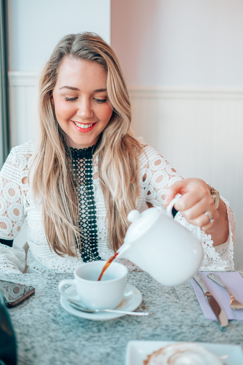 Lilac patisserie, coffee, Debora Dahl